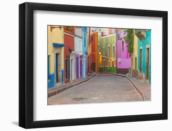 Mexico, Guanajuato. Colorful Street Scene-Jaynes Gallery-Framed Photographic Print