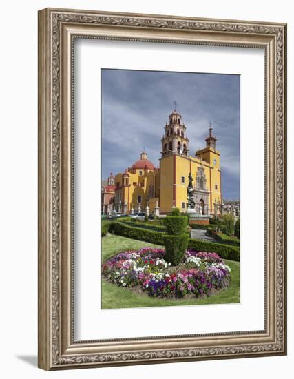 Mexico, Guanajuato. Gardens Welcome Visitors to the Colorful Town-Brenda Tharp-Framed Photographic Print