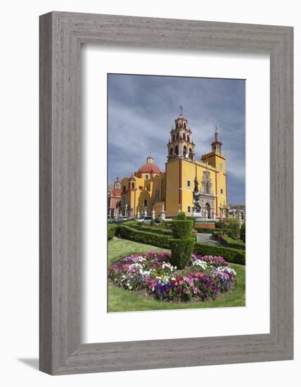 Mexico, Guanajuato. Gardens Welcome Visitors to the Colorful Town-Brenda Tharp-Framed Photographic Print