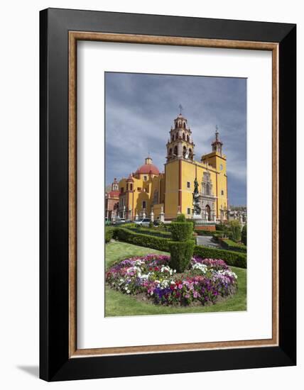 Mexico, Guanajuato. Gardens Welcome Visitors to the Colorful Town-Brenda Tharp-Framed Photographic Print