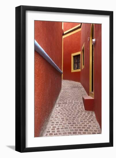 Mexico, Guanajuato, Orange Alley-Hollice Looney-Framed Photographic Print