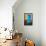 Mexico, Guanajuato the Colorful Homes and Buildings, Blue Front Door with Plant on Steps-Judith Zimmerman-Framed Premier Image Canvas displayed on a wall