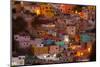 Mexico, Guanajuato. the Colorful Homes and Buildings of Guanajuato at Night-Judith Zimmerman-Mounted Photographic Print