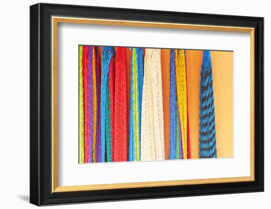 Mexico, Jalisco. Colorful Hammocks Sold by Street Vendors-Steve Ross-Framed Photographic Print