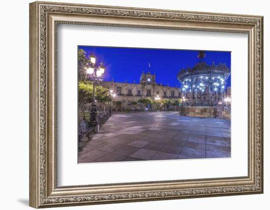 Mexico, Jalisco, Guadalajara, Plaza De Armas at Dawn-Rob Tilley-Framed Photographic Print