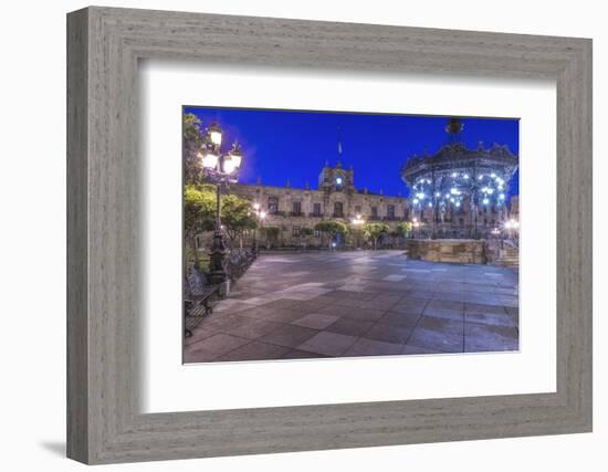 Mexico, Jalisco, Guadalajara, Plaza De Armas at Dawn-Rob Tilley-Framed Photographic Print