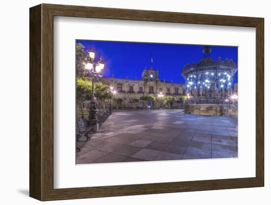 Mexico, Jalisco, Guadalajara, Plaza De Armas at Dawn-Rob Tilley-Framed Photographic Print