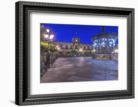 Mexico, Jalisco, Guadalajara, Plaza De Armas at Dawn-Rob Tilley-Framed Photographic Print