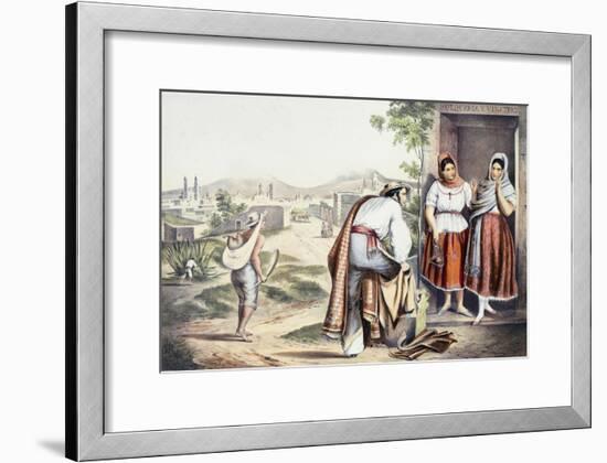 Mexico, Las Poblanas, People of Puebla, in Folk Costumes-null-Framed Giclee Print