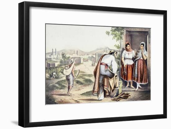 Mexico, Las Poblanas, People of Puebla, in Folk Costumes-null-Framed Giclee Print