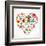 Mexico Love - Heart With Set Ofs-Marish-Framed Art Print