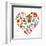 Mexico Love - Heart With Set Ofs-Marish-Framed Art Print