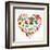 Mexico Love - Heart With Set Ofs-Marish-Framed Art Print