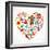 Mexico Love - Heart With Set Ofs-Marish-Framed Art Print