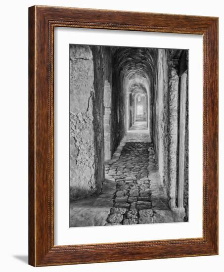 Mexico, Mani Hallway in Deserted Convent-John Ford-Framed Photographic Print