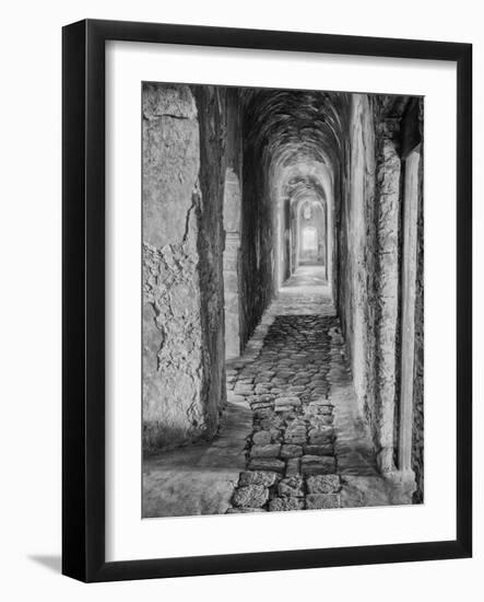 Mexico, Mani Hallway in Deserted Convent-John Ford-Framed Photographic Print