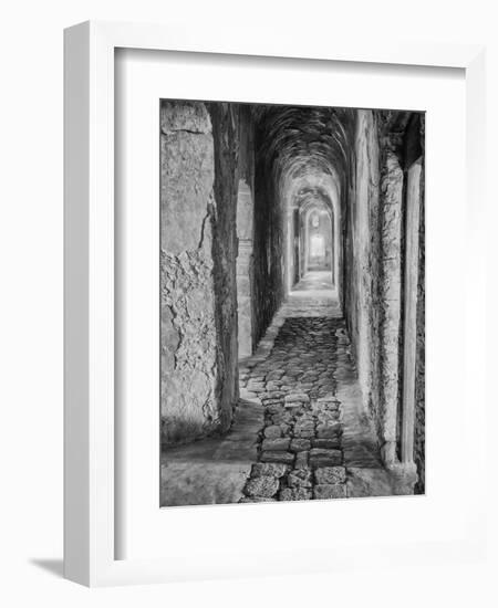 Mexico, Mani Hallway in Deserted Convent-John Ford-Framed Premium Photographic Print