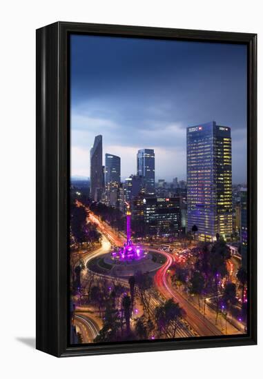 Mexico, Mexico City, Angel of Independence, Monument To Independence, Roundabout, Paseo de la Refor-John Coletti-Framed Premier Image Canvas