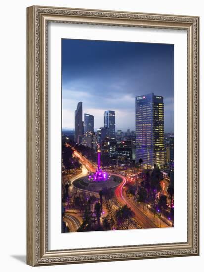 Mexico, Mexico City, Angel of Independence, Monument To Independence, Roundabout, Paseo de la Refor-John Coletti-Framed Photographic Print