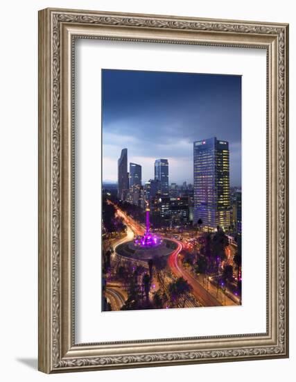 Mexico, Mexico City, Angel of Independence, Monument To Independence, Roundabout, Paseo de la Refor-John Coletti-Framed Photographic Print