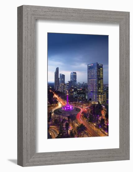 Mexico, Mexico City, Angel of Independence, Monument To Independence, Roundabout, Paseo de la Refor-John Coletti-Framed Photographic Print