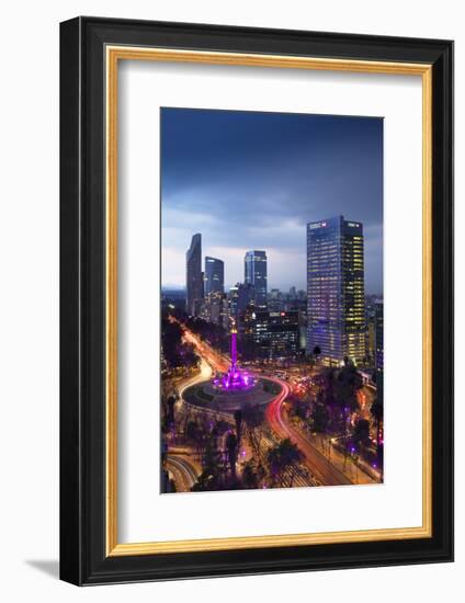 Mexico, Mexico City, Angel of Independence, Monument To Independence, Roundabout, Paseo de la Refor-John Coletti-Framed Photographic Print