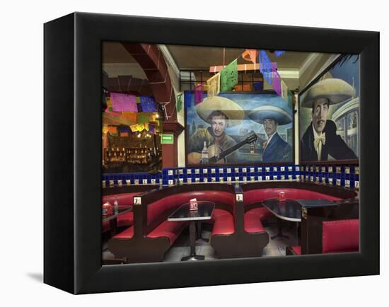 Mexico, Mexico City, Salon Tenampa, Cantina, Wall Murals, Birthplace of Mariachi, Plaza Garibaldi-John Coletti-Framed Premier Image Canvas