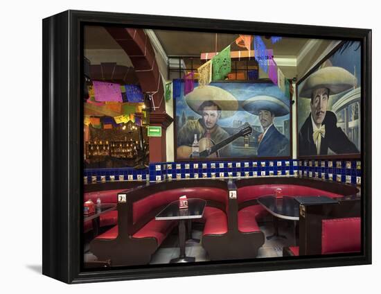 Mexico, Mexico City, Salon Tenampa, Cantina, Wall Murals, Birthplace of Mariachi, Plaza Garibaldi-John Coletti-Framed Premier Image Canvas