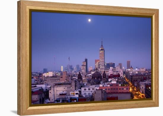 Mexico, Mexico City, Torre Latinoamericana, LatinAmerican Tower, Landmark, Skyline-John Coletti-Framed Premier Image Canvas