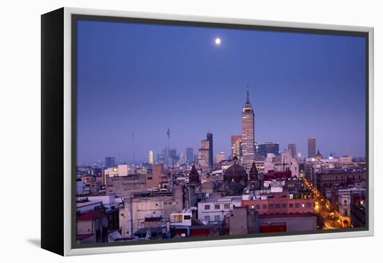 Mexico, Mexico City, Torre Latinoamericana, LatinAmerican Tower, Landmark, Skyline-John Coletti-Framed Premier Image Canvas