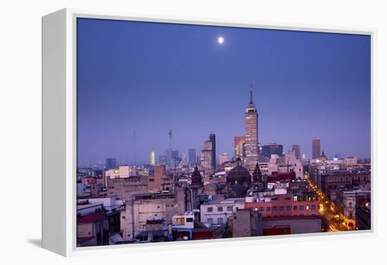 Mexico, Mexico City, Torre Latinoamericana, LatinAmerican Tower, Landmark, Skyline-John Coletti-Framed Premier Image Canvas