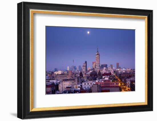 Mexico, Mexico City, Torre Latinoamericana, LatinAmerican Tower, Landmark, Skyline-John Coletti-Framed Photographic Print