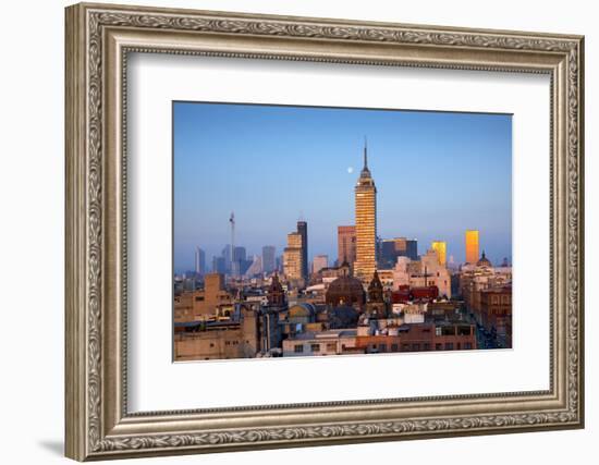 Mexico, Mexico City, Torre Latinoamericana, LatinAmerican Tower, Landmark, Skyline-John Coletti-Framed Photographic Print