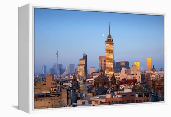 Mexico, Mexico City, Torre Latinoamericana, LatinAmerican Tower, Landmark, Skyline-John Coletti-Framed Premier Image Canvas