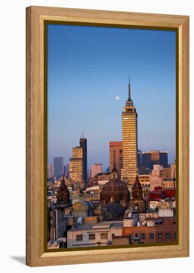 Mexico, Mexico City, Torre Latinoamericana, LatinAmerican Tower, Landmark, Skyline-John Coletti-Framed Premier Image Canvas