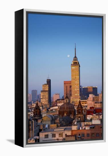 Mexico, Mexico City, Torre Latinoamericana, LatinAmerican Tower, Landmark, Skyline-John Coletti-Framed Premier Image Canvas