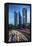 Mexico, Mexico City, Traffic Passes By Mexico City's Three Towers, Tallest Skyscrapers In The City,-John Coletti-Framed Premier Image Canvas