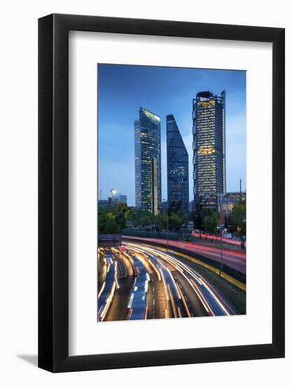 Mexico, Mexico City, Traffic Passes By Mexico City's Three Towers, Tallest Skyscrapers In The City,-John Coletti-Framed Photographic Print