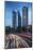 Mexico, Mexico City, Traffic Passes By Mexico City's Three Towers, Tallest Skyscrapers In The City,-John Coletti-Mounted Photographic Print