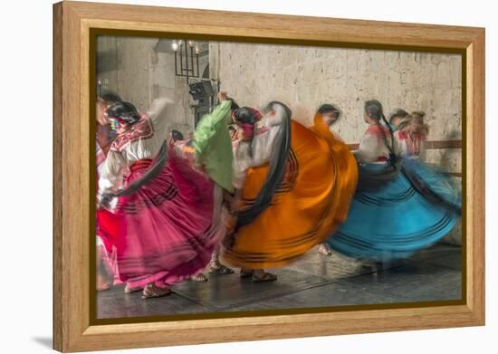 Mexico, Oaxaca, Mexican Folk Dance-Rob Tilley-Framed Premier Image Canvas