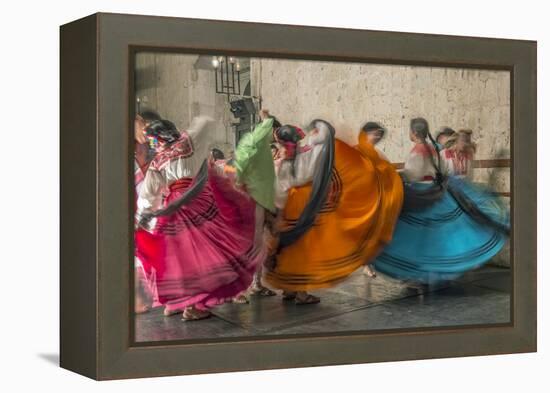 Mexico, Oaxaca, Mexican Folk Dance-Rob Tilley-Framed Premier Image Canvas