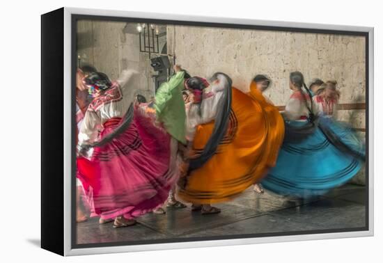 Mexico, Oaxaca, Mexican Folk Dance-Rob Tilley-Framed Premier Image Canvas