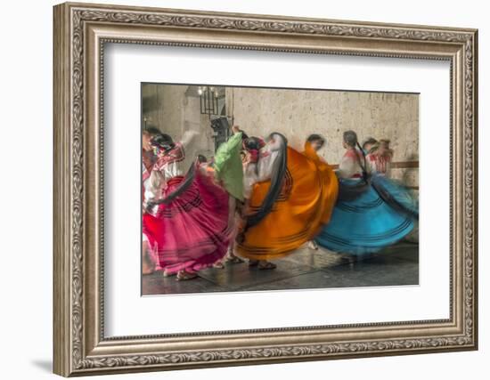 Mexico, Oaxaca, Mexican Folk Dance-Rob Tilley-Framed Premium Photographic Print