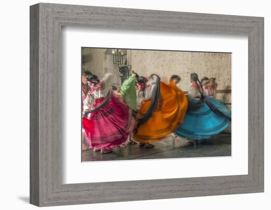 Mexico, Oaxaca, Mexican Folk Dance-Rob Tilley-Framed Premium Photographic Print