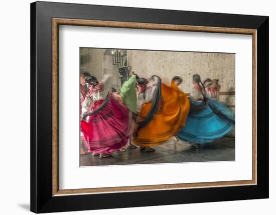 Mexico, Oaxaca, Mexican Folk Dance-Rob Tilley-Framed Premium Photographic Print