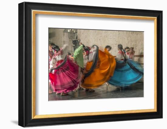 Mexico, Oaxaca, Mexican Folk Dance-Rob Tilley-Framed Premium Photographic Print