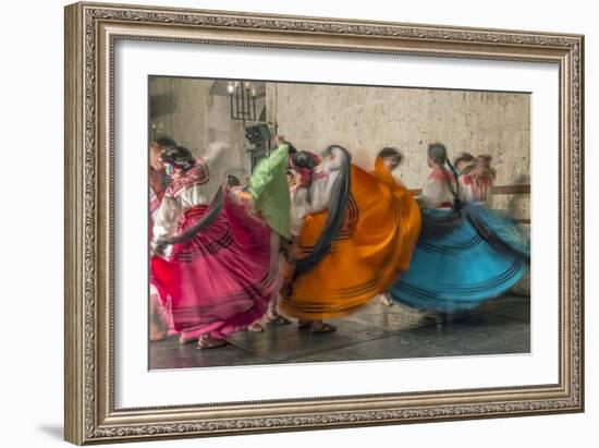 Mexico, Oaxaca, Mexican Folk Dance-Rob Tilley-Framed Photographic Print