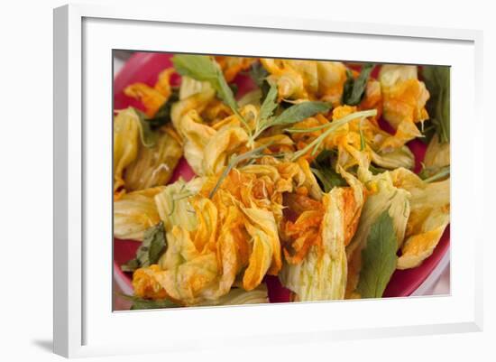 Mexico, Oaxaca, Squash Blossom Flowers-Merrill Images-Framed Photographic Print