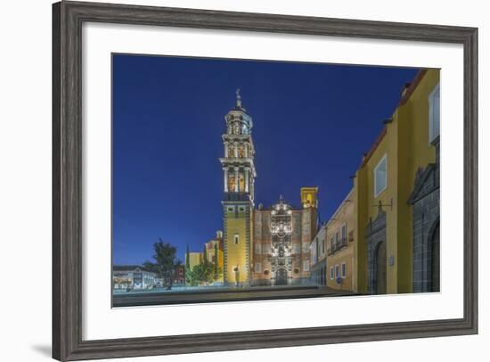 Mexico, Puebla, Church of San Francisco and Ex Monastery at Dawn-Rob Tilley-Framed Photographic Print