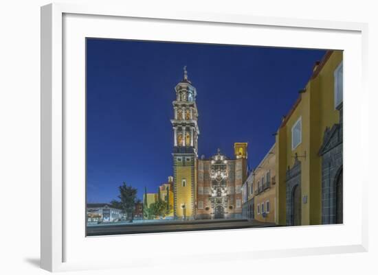 Mexico, Puebla, Church of San Francisco and Ex Monastery at Dawn-Rob Tilley-Framed Photographic Print